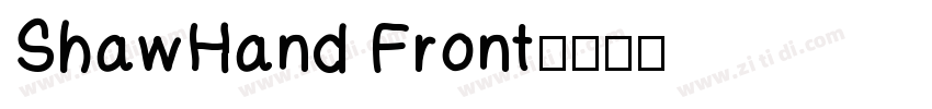 ShawHand Front字体转换